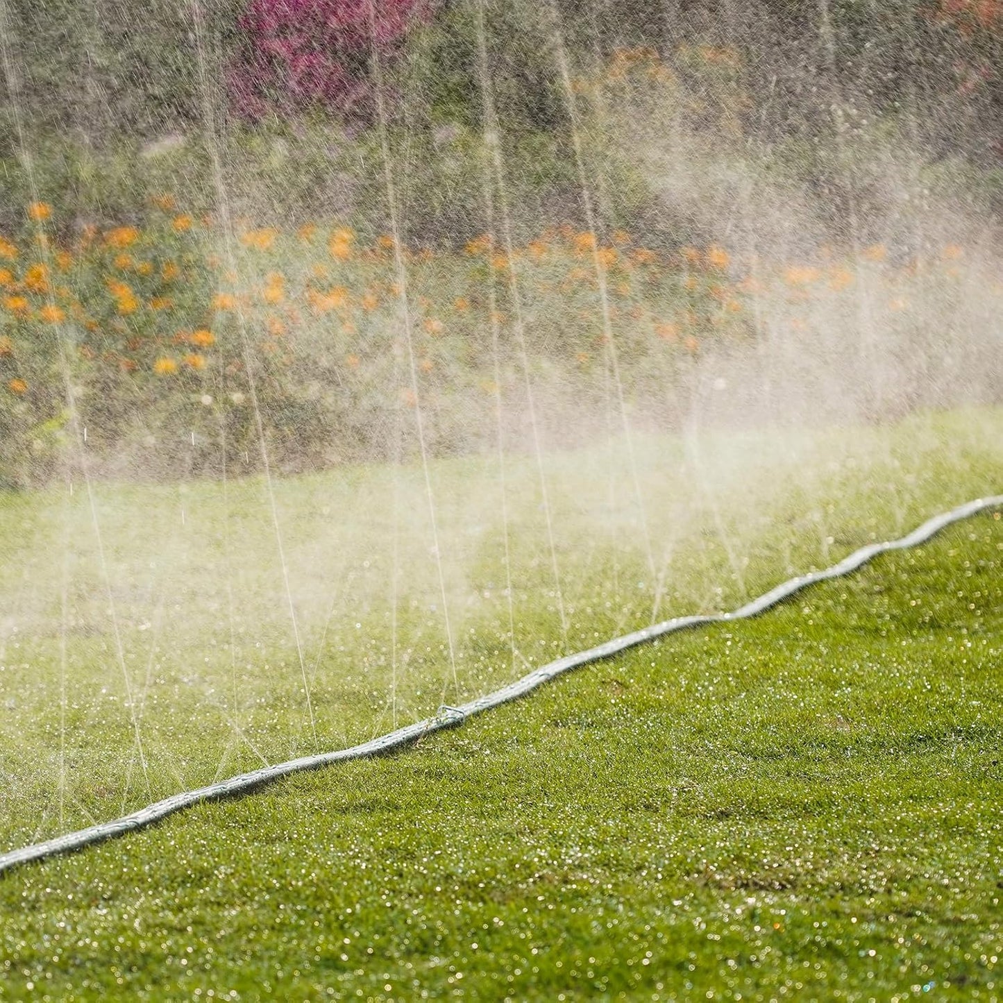 Sprinkler Soaker Hose 75ft for Garden Lawn, Watering Pipe with Holes, High-Efficiency Water-Saving Garden Irrigation System, Drip Hose Sprinkler