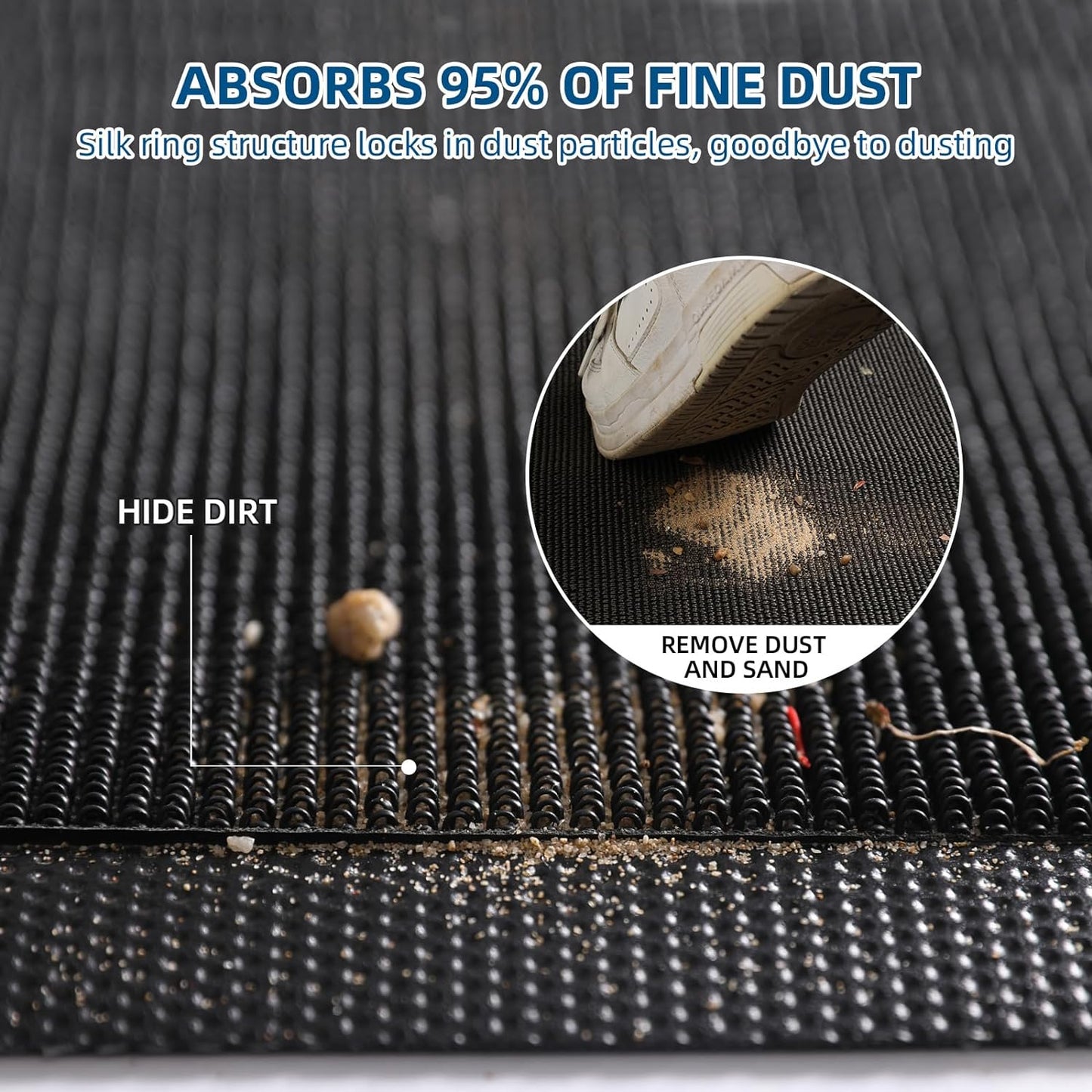 Custom Commercial Grade Area Rug Floor Entryway Door Mat Welcome Carpet for Business Home Indoor/Outdoor Non Slip Washable Durable