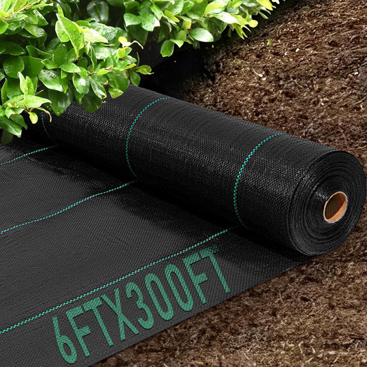 KAKO 6x300FT Weed Barrier Fabric, Landscape Fabric, Garden Weed Barrier Fabric, Garden Fabric Weed Barrier Weed Cloth for Landscaping Fabric, Garden Fabric, Driveway Fabric