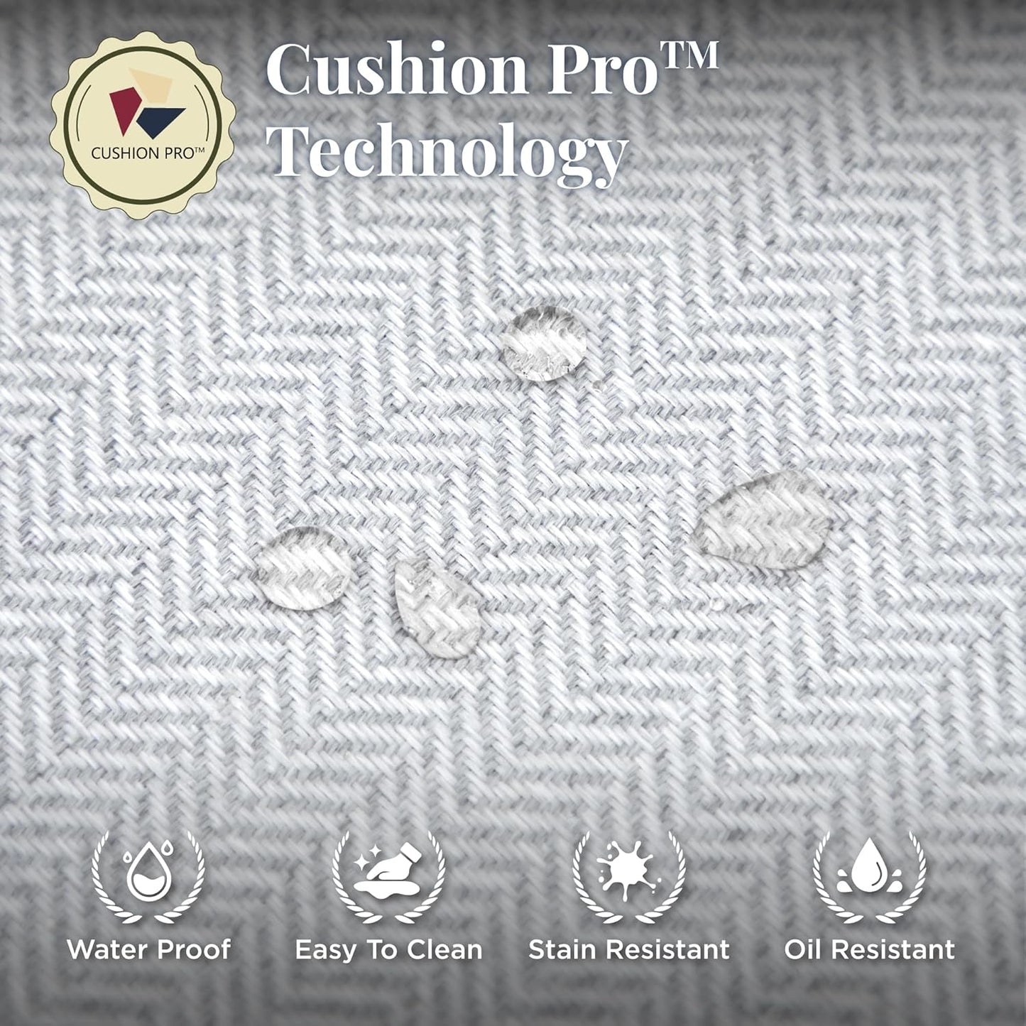 Patio Furniture Sofa, 3-Seat Patio Sofa Steel Frame Outdoor Sectional Couch with Deep Seating and 5.75” Cushions for Lawn Backyard Porch Deck, Light Grey