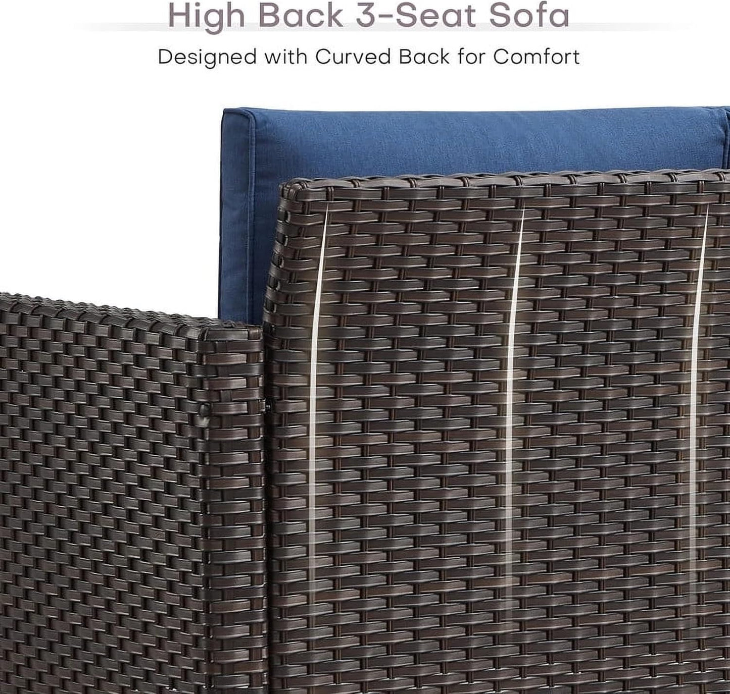 HUMMUH Outdoor Swivel Chairs,PE Wicker Patio Furniture Rocker Glider Chairs for Porch Balcony Deck Garden