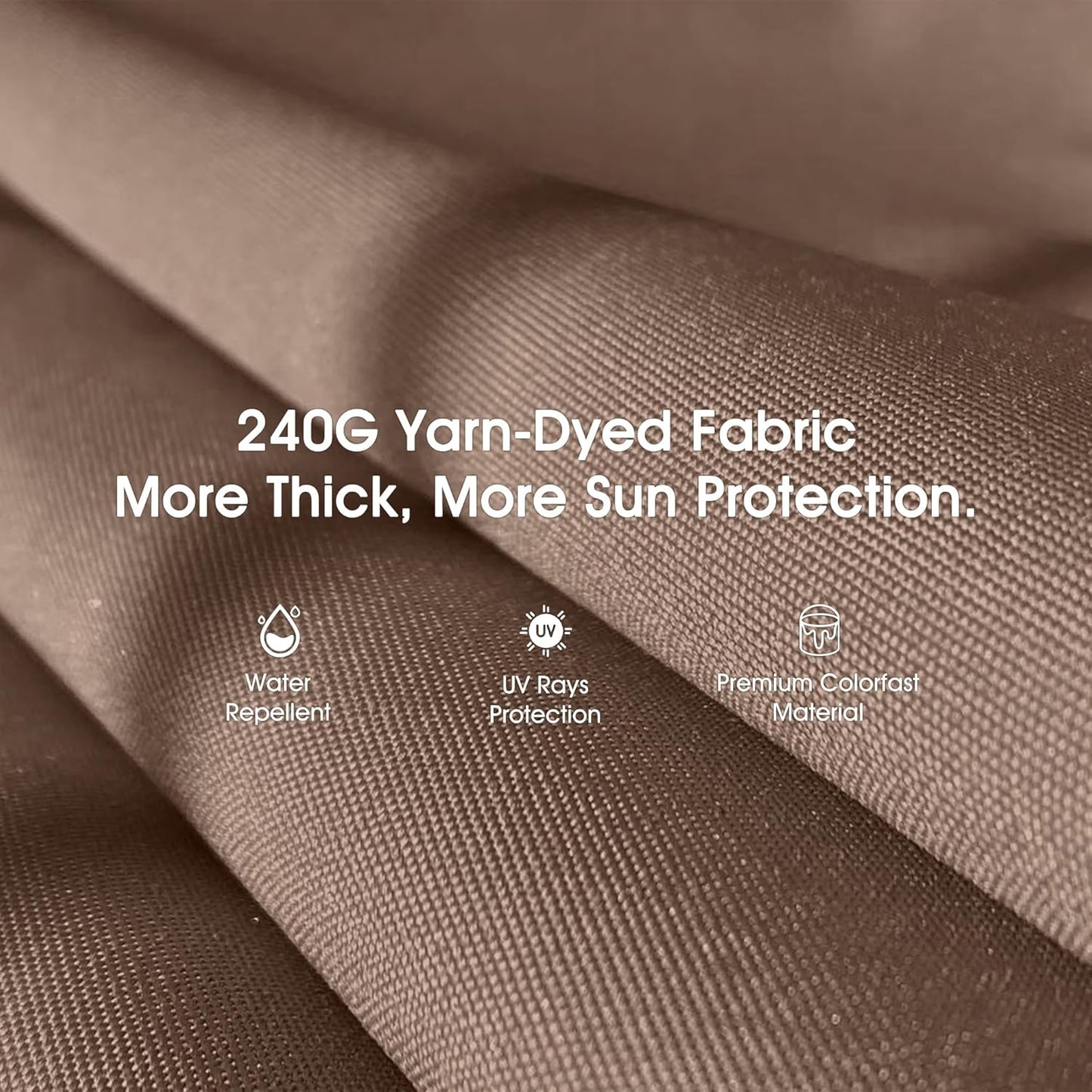 PURPLE LEAF 3-Seat Deluxe Outdoor Patio Porch Swing with Weather Resistant Steel Frame, Adjustable Tilt Canopy, Cushions and Pillow Included, Beige