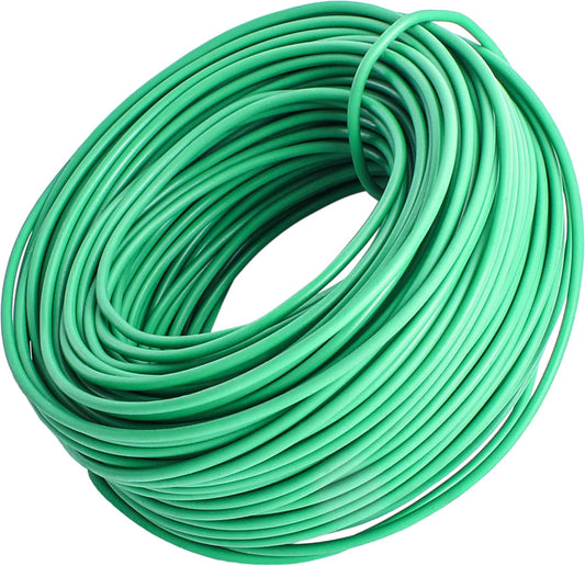 YMHB 120 Feet Green Soft Twist Tie Tomato Plant Tie, Garden Wire Green Twist Garden Ties for Supporting Plants and Home Organizing