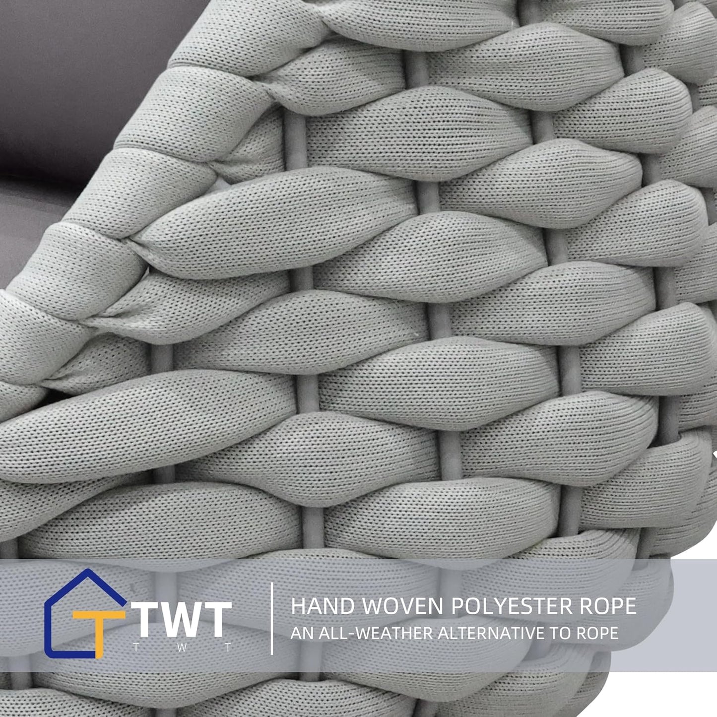 6-Piece Aluminum Patio Furniture Set, Modern Outdoor Conversation Set Sectional Sofa with Water Repellent Thick Cushions and Coffee Table for Balcony, Garden