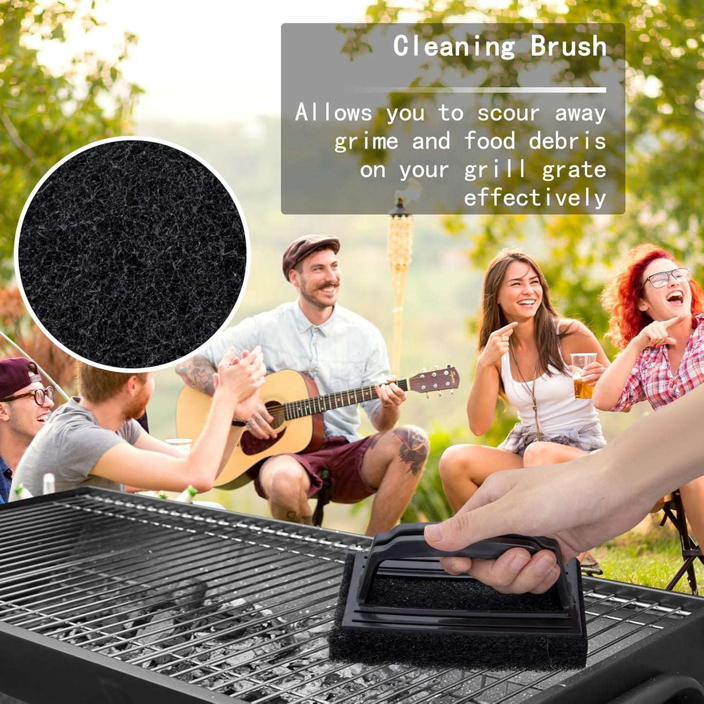 Supernal 46pcs Blackstone Griddle Accessories Upgraded Barbecue Presses Flat Top Grill Tools for Camp Chef Griddle Cover Salt and Pepper Shakers Grill Black Tools Set Enlarged Spatula Gift Set