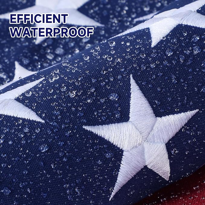American Flag 4x6 Ft ，Upgraded Thickened - Spun Polyester Series Fade-Resistant Ultra Durable Tear-Resistant Heavy Duty Flags Heavy Duty, Embroidered Stars, Sewn Stripes, Brass Grommets