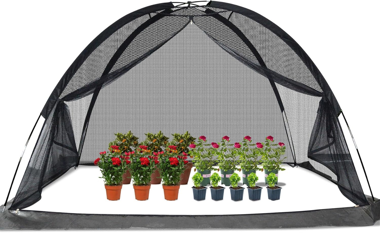 Crop Cages for Garden 17X13X7FT - Reusable Mesh Plant Cover for Outdoor Raised Garden Bed Protection Sun Shade & Bird Netting for Fruits/Vegetables and Bushes