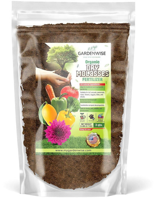 Organic Molasses for Plants - Horticultural Molasses - Ideal for Traditional & Hydroponic Gardening, for Indoor & Outdoor Plants (3 QUARTS)