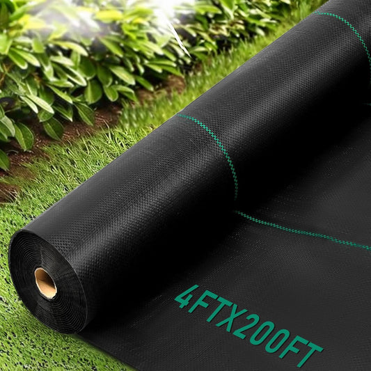 4x200FT Weed Barrier Fabric, Heavy Duty Weed Barrier Landscape Fabric, Garden Weed Barrier Fabric for Garden Fabric, Landscaping Fabrics, Driveway Fabrics