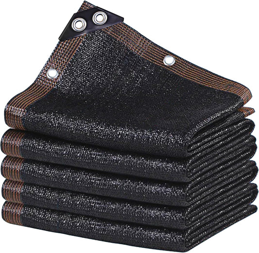 winemana Black Shade Cloth 30x30 FT– 50% Sun Shade Mesh Tarp for Greenhouse, Garden, Patio, Dog Kennel, Chicken Coop, and Outdoor Protection, Plants Cover Shade Netting with 2 Reinforced Grommets