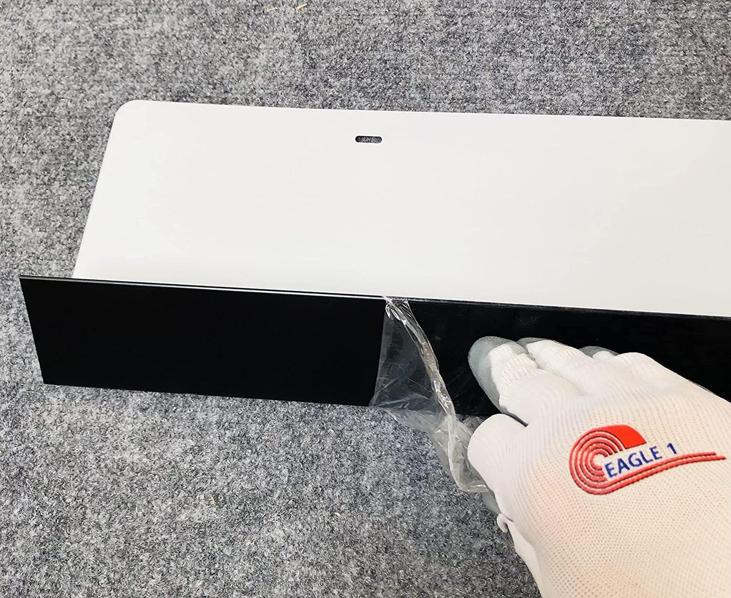 EAGLE 1- Shingle Roof Rain Diverter 40 Inches Long- 26 Gauge Material- Easy to Install- Includes Stainless Steel Nails (4, Black)