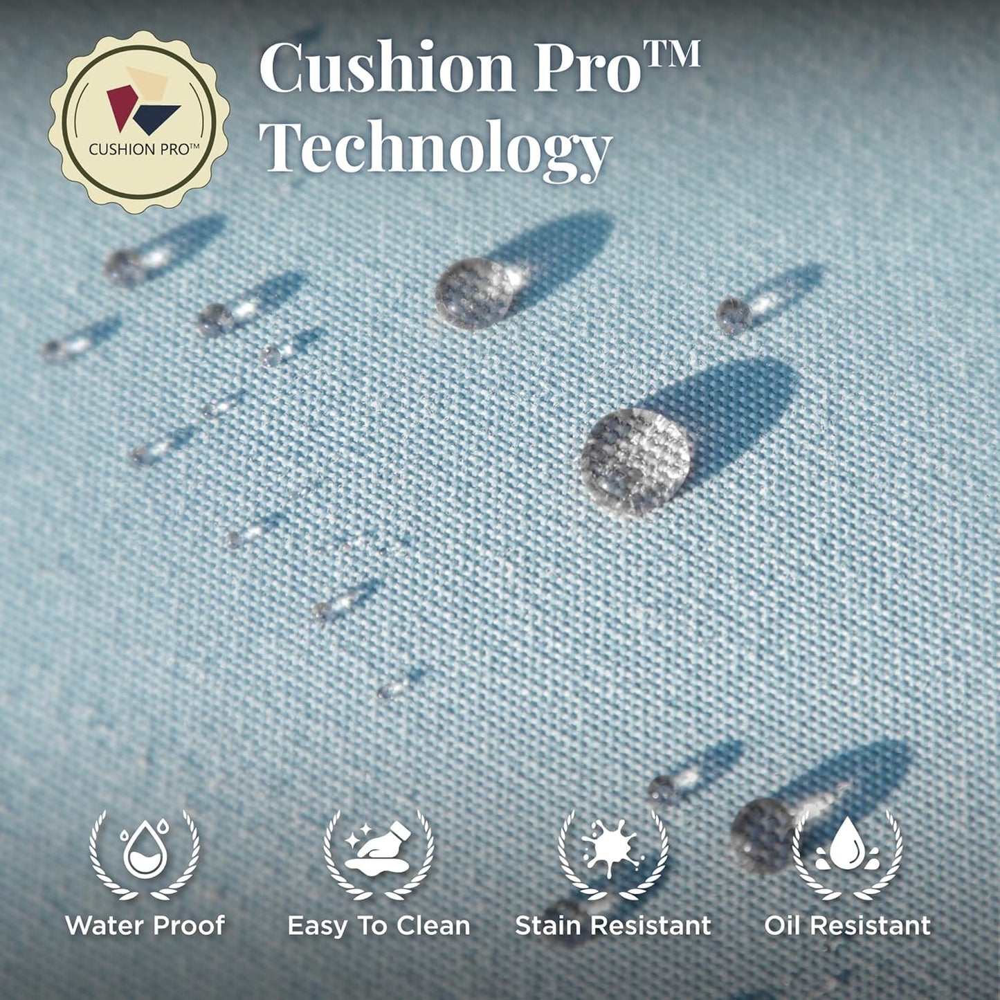 Patio Furniture Sofa, 3-Seat Patio Sofa Steel Frame Outdoor Sectional Couch with Deep Seating and 5.75” Cushions for Lawn Backyard Porch Deck, Blue