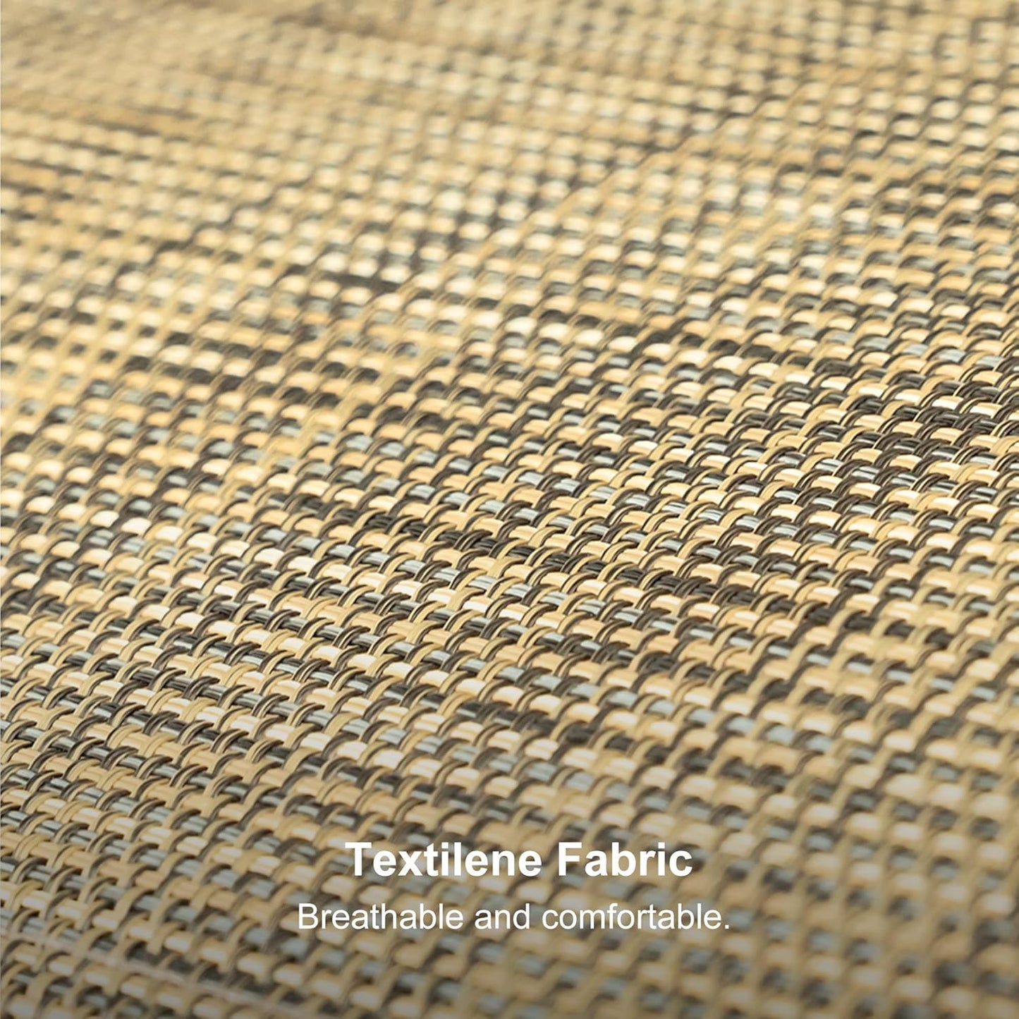 PURPLE LEAF 2-Seat Deluxe Outdoor Patio Porch Swing with Weather Resistant Steel Frame, Adjustable Tilt Canopy, Beige