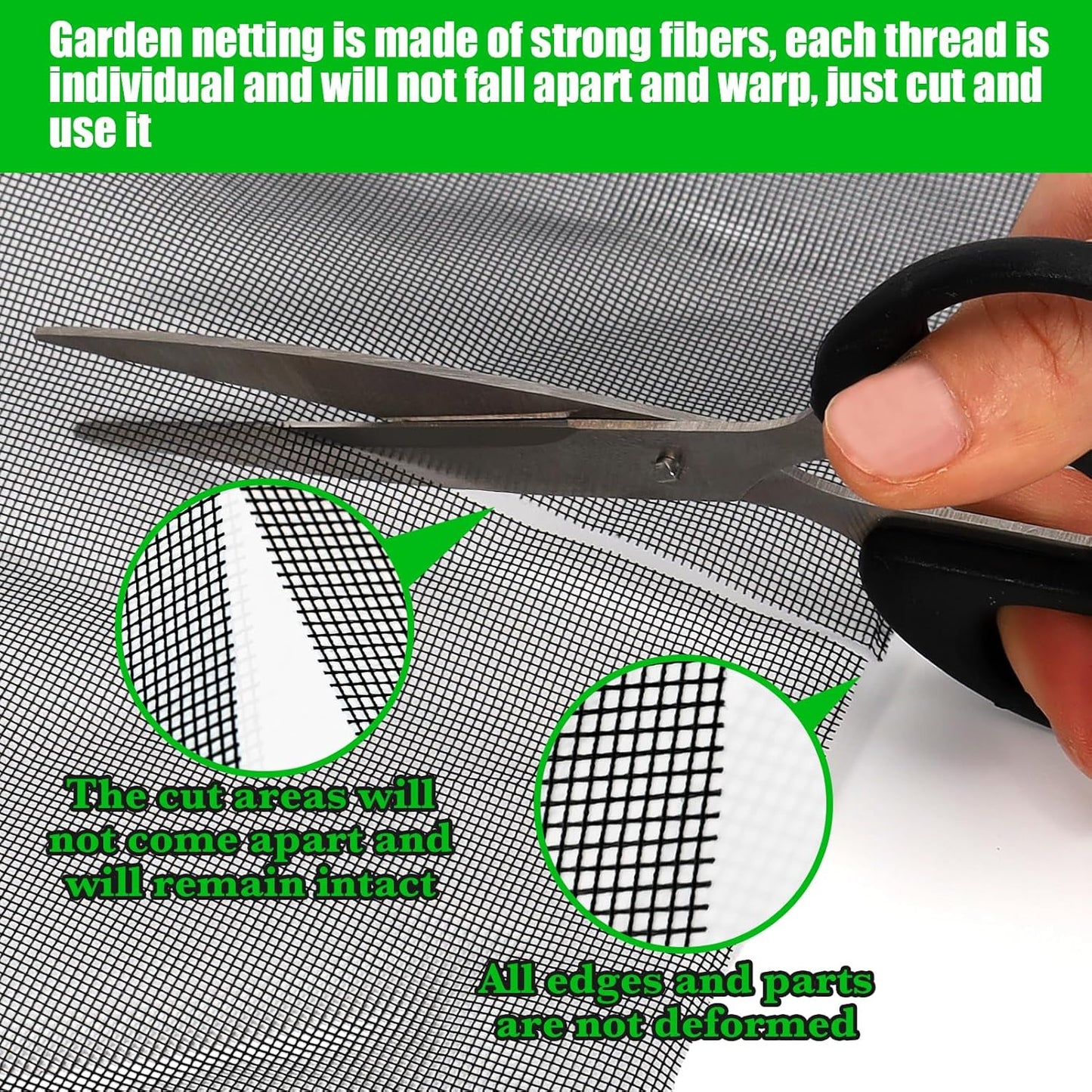 9.8 x 32.8ft Thicker Garden Mesh Netting,Ultra Fine Plant Row Covers,PPT Nano Mosquito Netting Screen Bird Barrier Net for Outdoor Vegetable Plants Fruits Flowers,Patios Balconies,33% Shading Rate