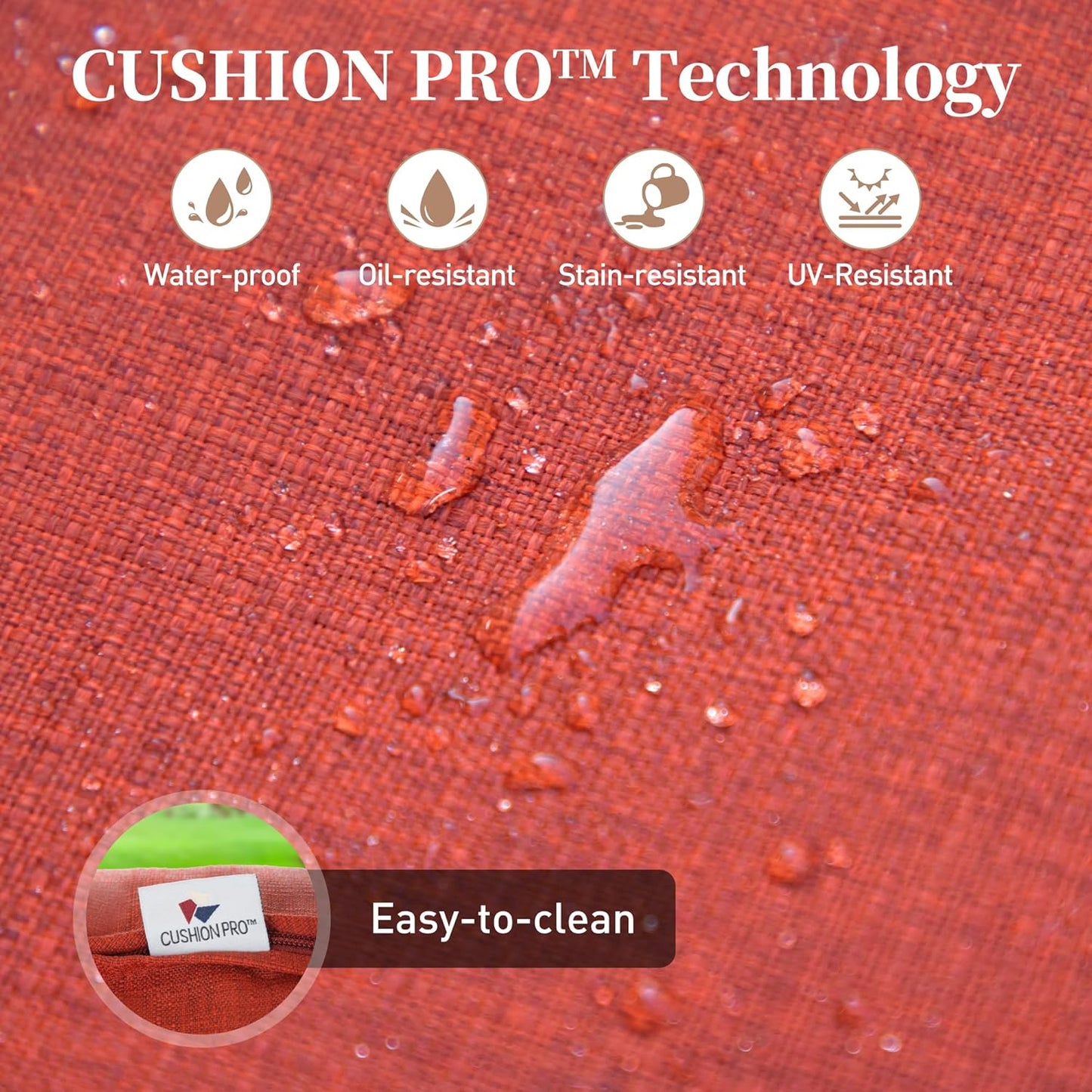 Metal Outdoor Swivel Patio Chairs Set of 2 with 5.75" Extra Thick Cushion, 2 Piece High Back Swivel Rocker Patio Chairs Outdoor Furniture Seating for Deck Balcony Front Porch, Red