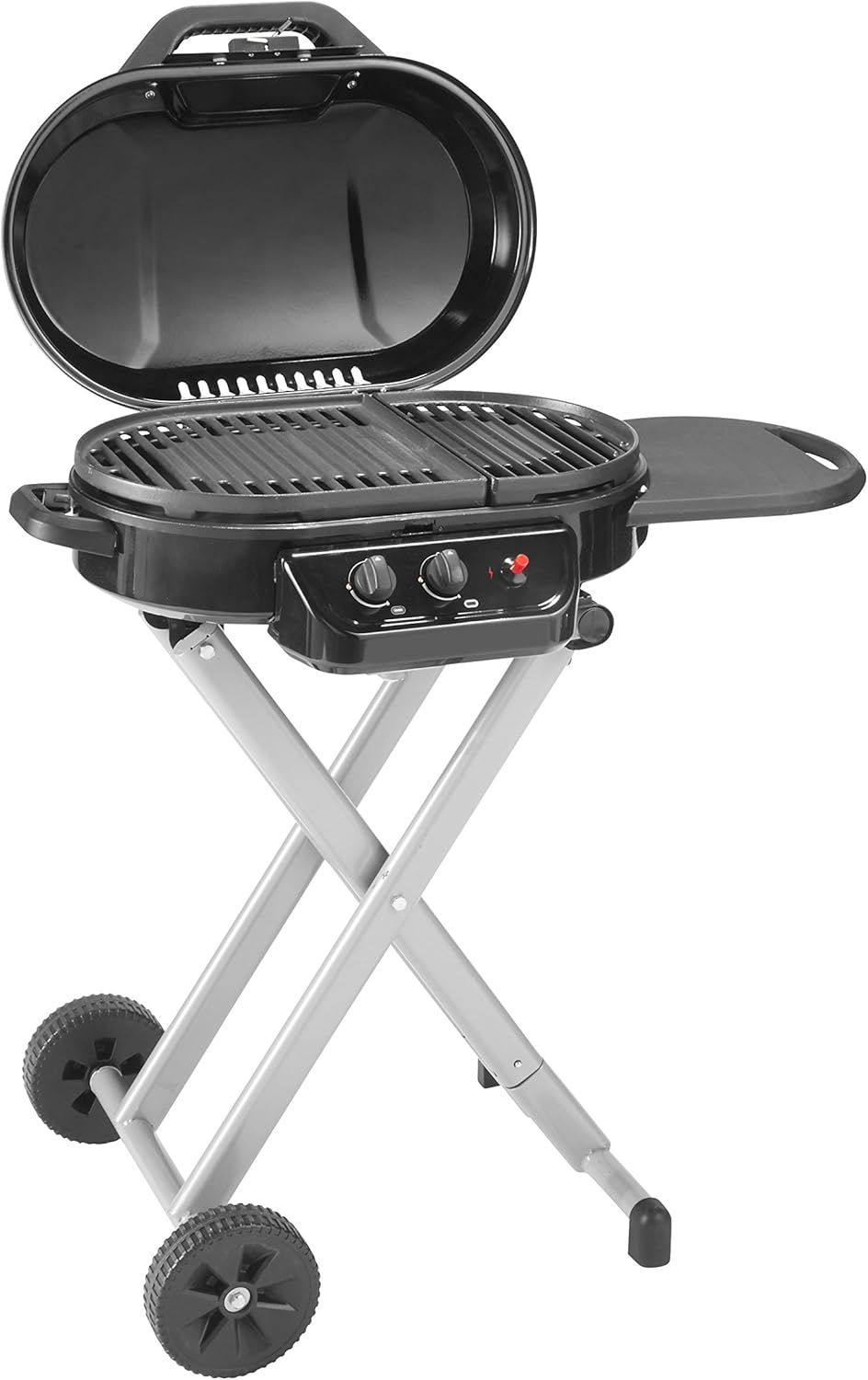 Coleman RoadTrip 225 Portable Propane Grill, 2-Burner Gas Grill with Matchless Ignition & Adjustable Temperature Control, 11,000 BTUs of Power for Grilling, Tailgating, Camping, BBQ, & More