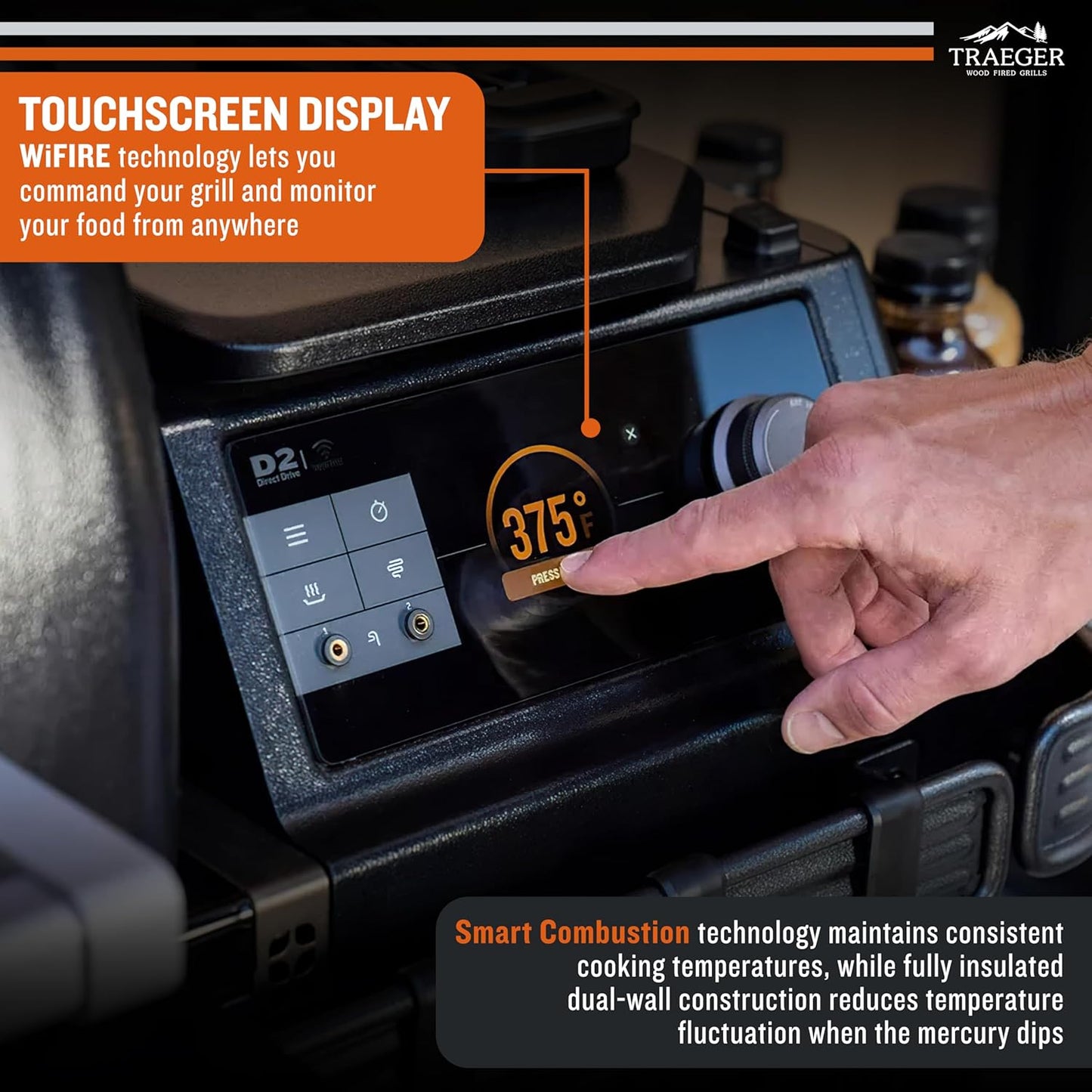 Traeger Ironwood XL Wood Pellet Smoker Grill, 924 Sq In Cooking Area, WiFIRE Smart Temperature Control, Up to 500 Degrees, Super Smoke Mode, 6 in 1 Outdoor BBQ Electric Smoker and Grill