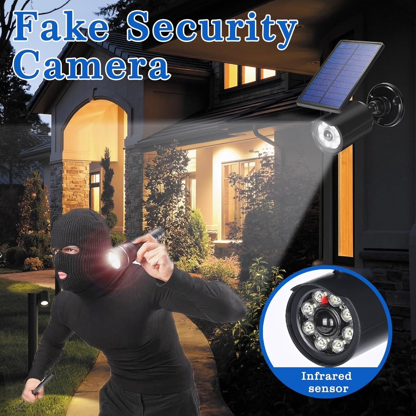 Solar Motion Lights Outdoor Waterproof 3600mAh Solar Security Flood Light for Outside Garden Driveway Path Deck Landscape Yard(2pack)