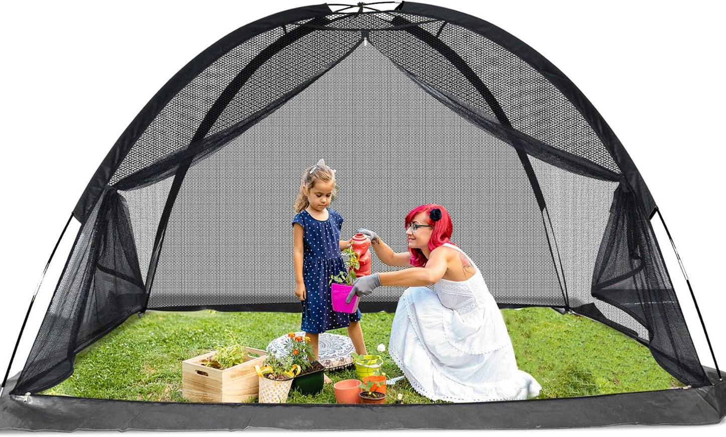 Crop Cages for Garden 17X13X7FT - Reusable Mesh Plant Cover for Outdoor Raised Garden Bed Protection Sun Shade & Bird Netting for Fruits/Vegetables and Bushes