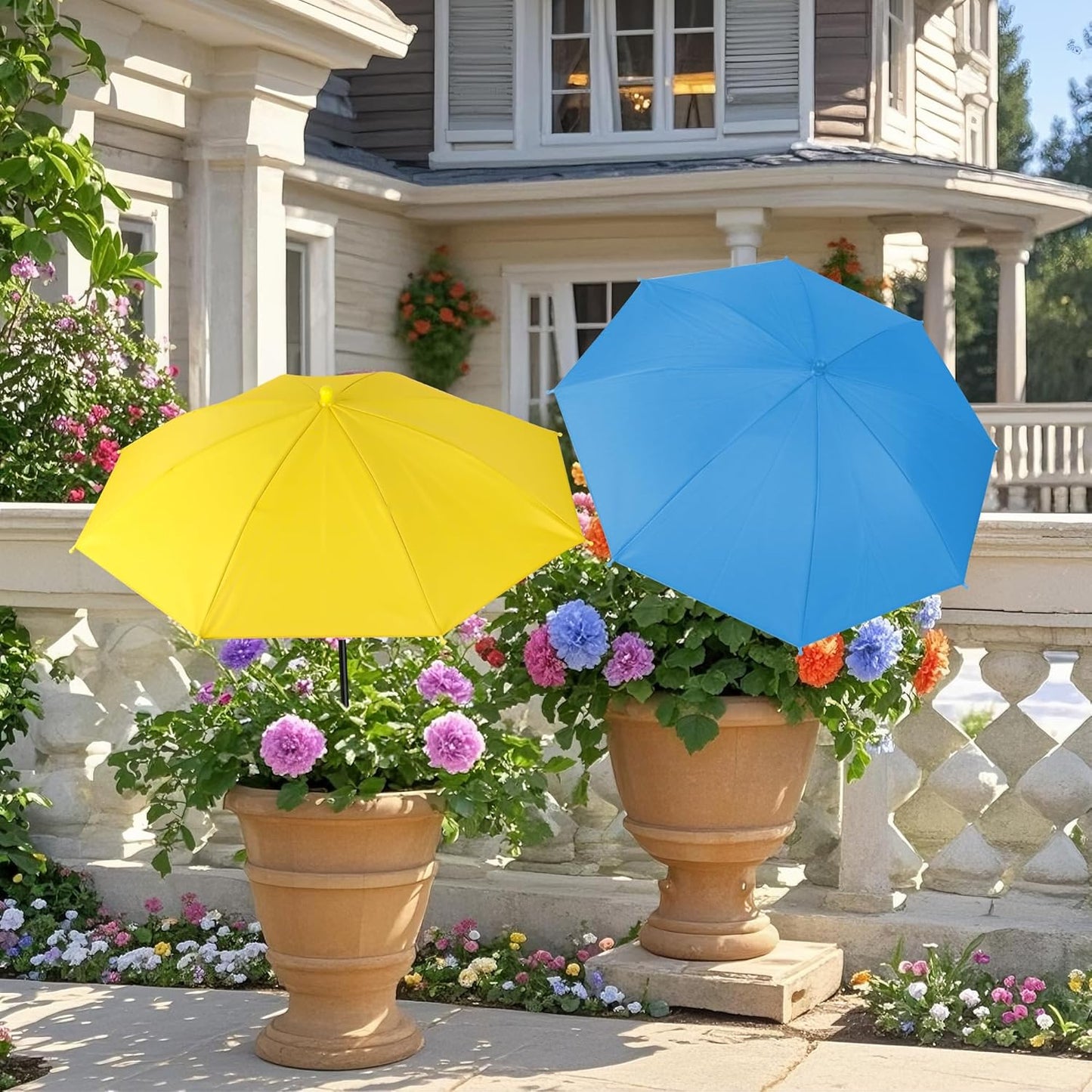 Plant Umbrellas for Outdoor Plants，3 Pack Garden Umbrella Shade for Potted Plants and Garden Beds，23.6" Sun Shade Covers