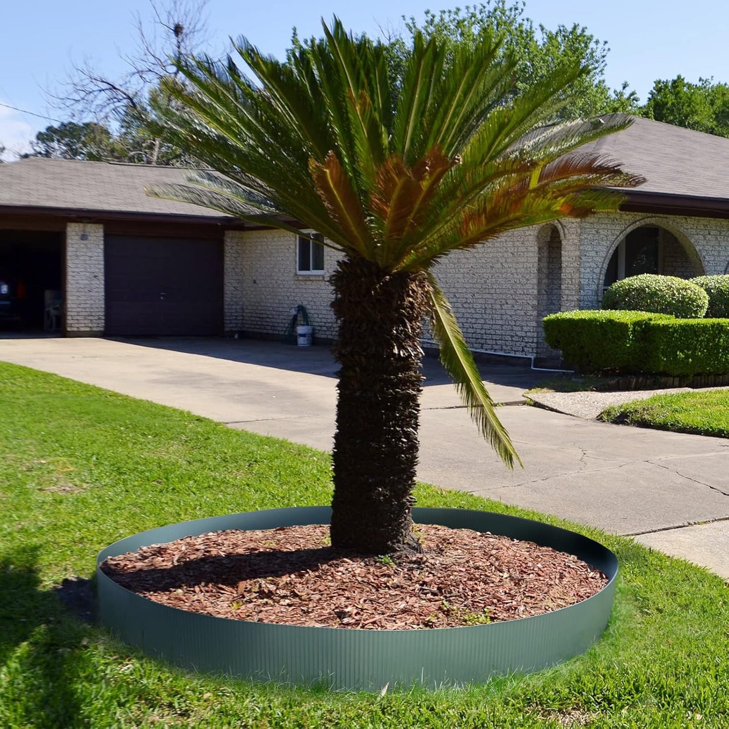 Worth Narrow-Corrugated Landscape Edging, 10" x 20Ft Galvanized Steel Sturdy Flexible Garden Edging Lawn Border for Raised Flower Bed Tree Fence Surrounds, Silver