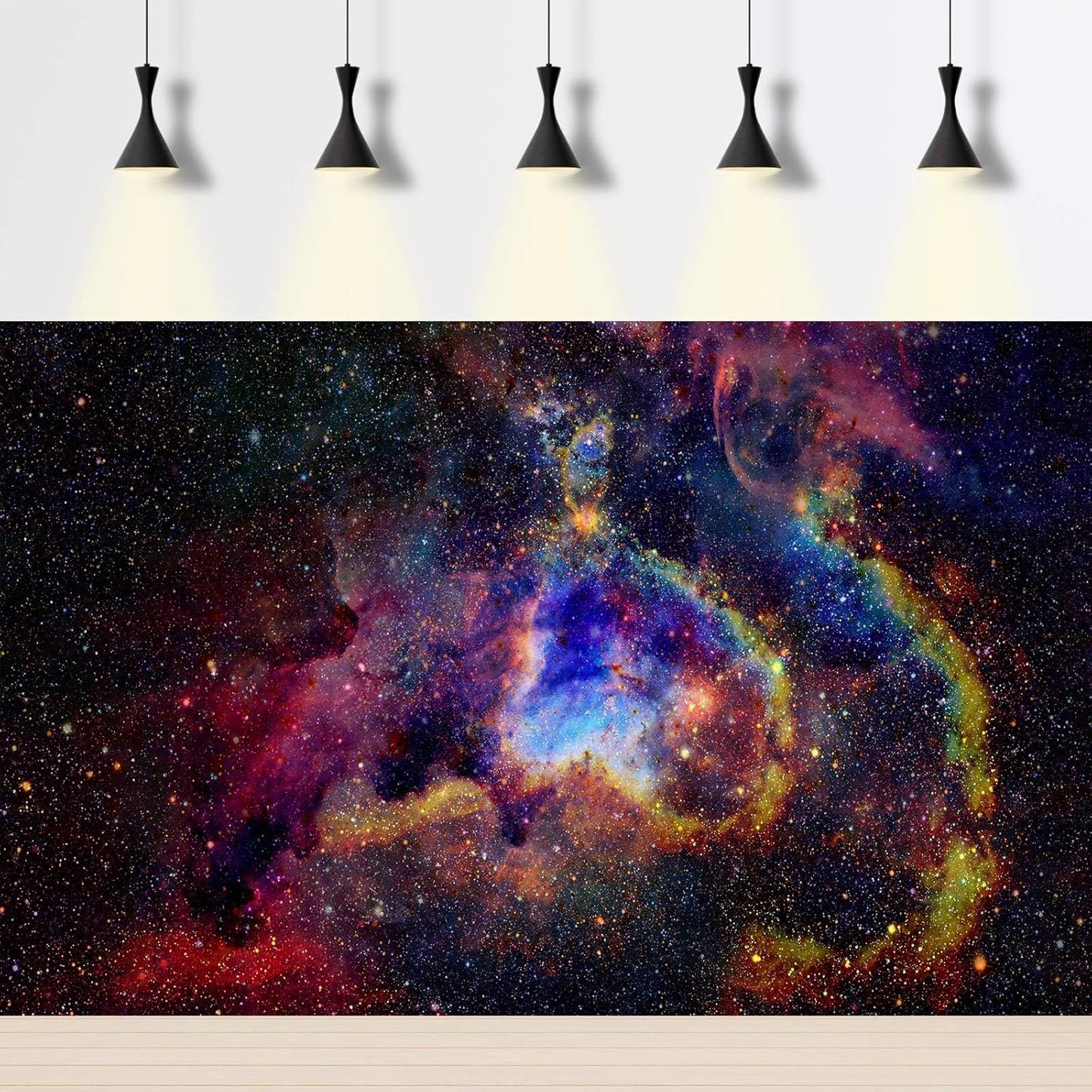 Outer Space Aquarium Background Fantasy Alien Planet Nebula and Galaxies Terrarium Background Stars Nebula Atmosphere Fish Tank Background Outer Space Reptile Tank Background 60x24in