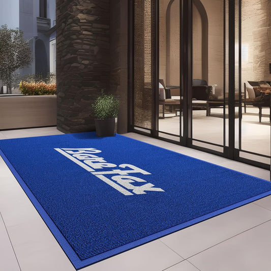 Custom Floor Mat Doormat Entryway Area Rug Welcome Carpet for Business Home Indoor/Outdoor Non Slip Washable Durable