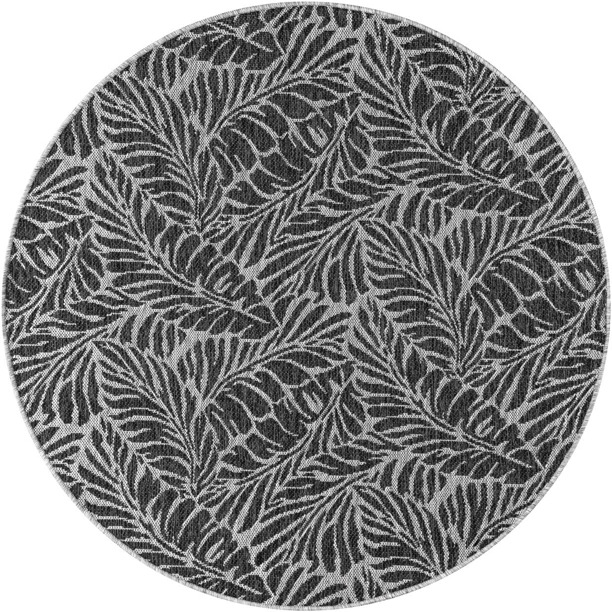 Keen Home Design Terrace Outdoor Round Rug - 8ft Round Washable Indoor/Outdoor Rug for Patio, Kitchen, Balcony, Beach, Garden, Deck and Porch, Size: 7'7" Round