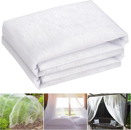 9.8 x 32.8ft Thicker Garden Mesh Netting,Ultra Fine Plant Row Covers,PPT Nano Mosquito Netting Screen Bird Barrier Net for Outdoor Vegetable Plants Fruits Flowers,Patios Balconies,33% Shading Rate
