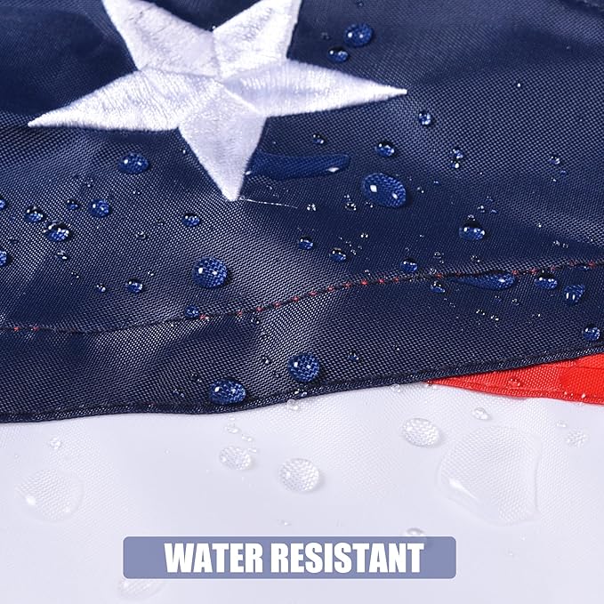 Ohio State Flag 3x5 Ft, Deluxe Embroidered Heavy Duty Polyester Durable OH Outside Flags, Indoor/Outdoor, Sewn Stripes and Brass Grommets