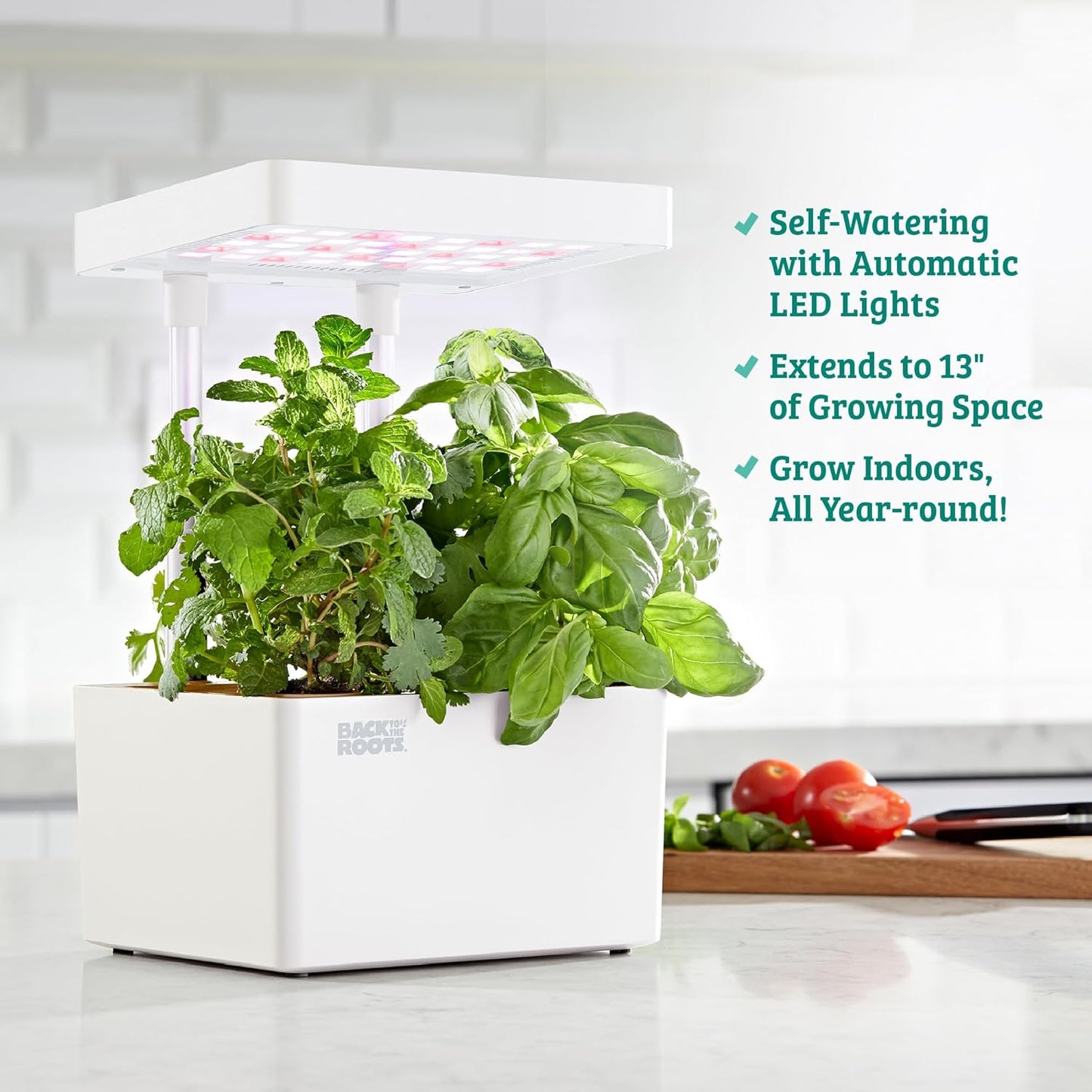 Back to the Roots New Hydroponic Grow Kit, LED Indoor Garden