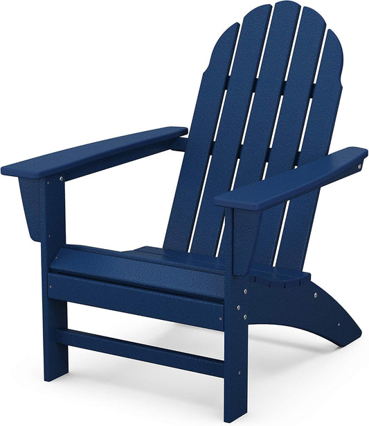 Polywood Vineyard Adirondack Chair, Navy