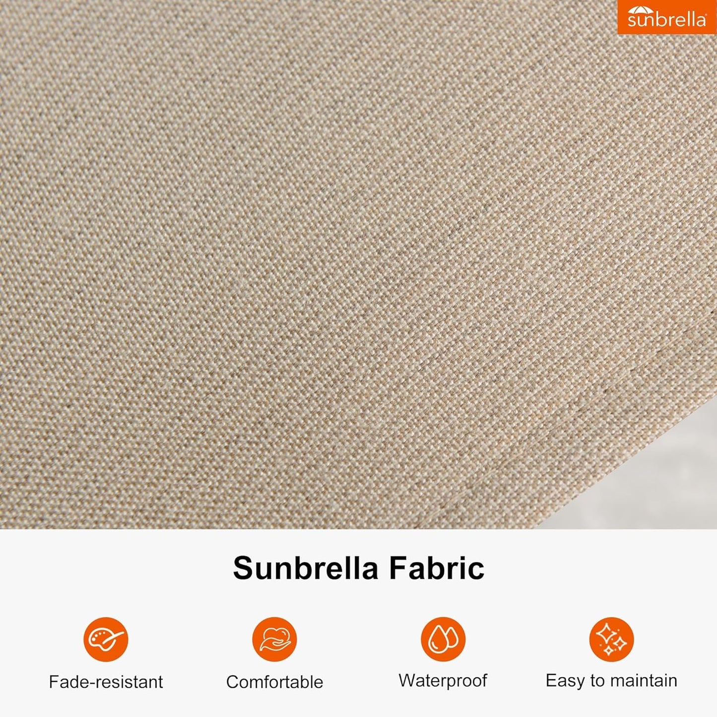 PURPLE LEAF 13ft Patio Umbrella Cantilever Umbrellas Outdoor Round Wood Umbrella Offset Umbrellas Heavy Duty Sun for Garden Deck Pool, Deep Beige