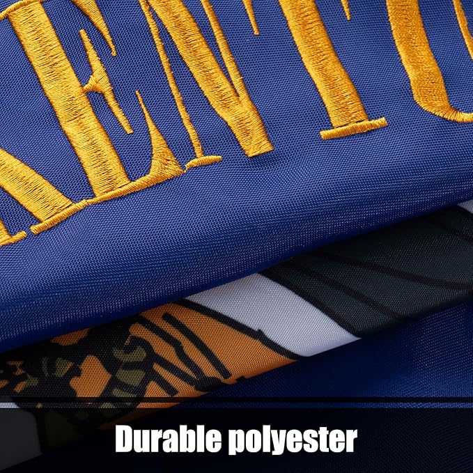 TOPFLAGS Kentucky State Flag 4x6 Outdoor KY Flags Embroidered Longest Lasting Heavy Duty Polyester Stronger Brass Grommets 4 Stitched Hemming Perfect for Outside