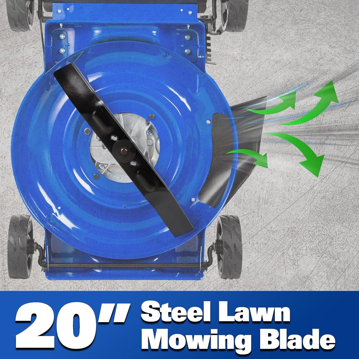 BILT HARD Gas Lawn Mower 20 inch, 144cc 4-Cycle OHV Engine Lawnmower, 8 Adjustable Cutting Heights Push Mowers for Lawn, Yard and Garden