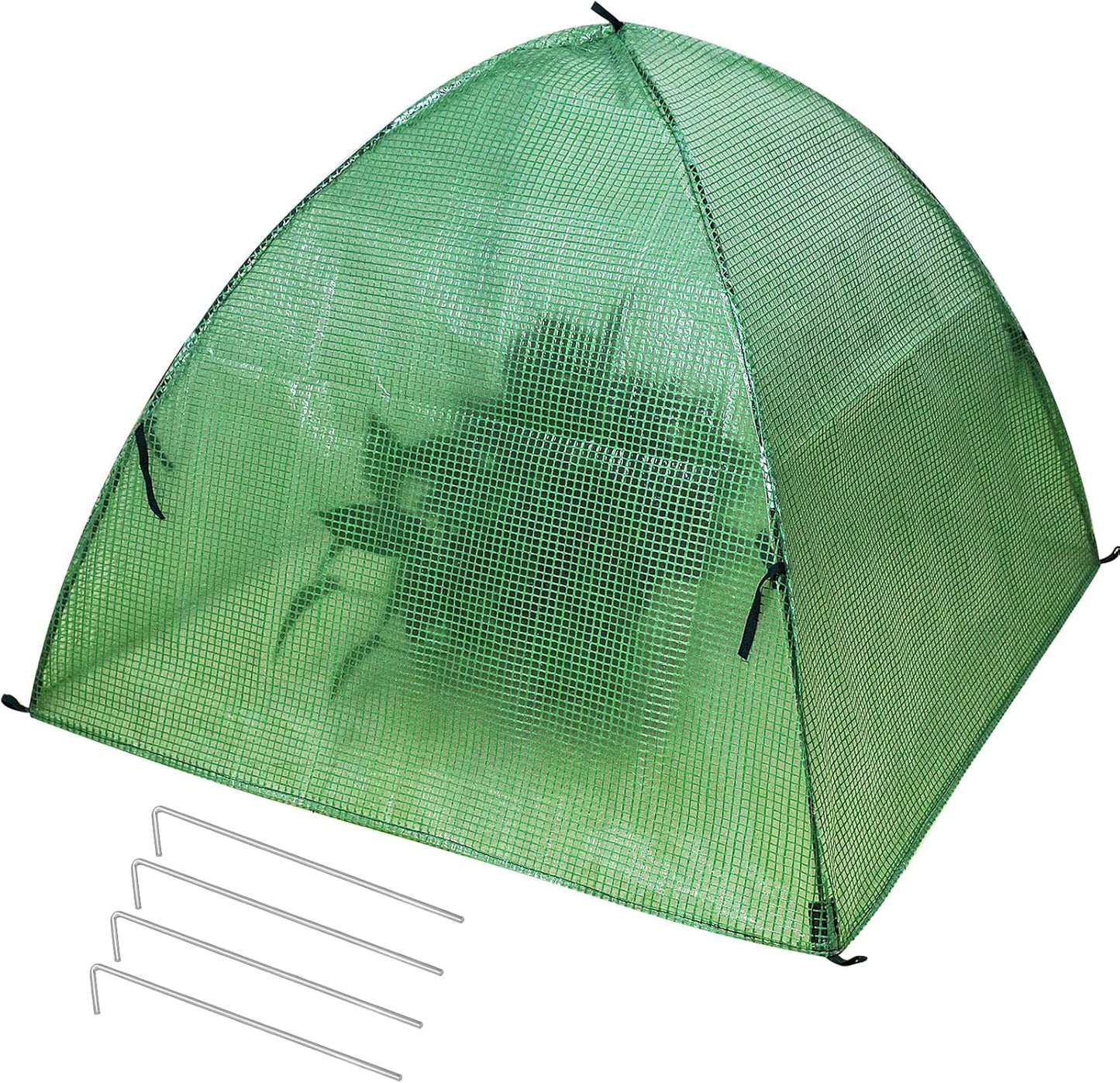 Plant Tent Outdoor Winter Shrub Cover Green Frost Tents Plant Covers Freeze Protection Tent Waterproof Plant Frost Protector Plant Guard Cover to Protect Plants Vegetable from Animals, 37X37X27Inch