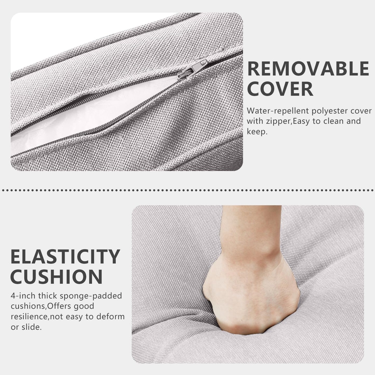 HUMMUH 7 Piece Patio Furniture Set with Fire Pit Table 41in 55,000 BTU,Wicker Outdoor Conversation Sets - Outdoor Swivel Rocker Chairs Patio Sofa for Porch,Garden,Backyard