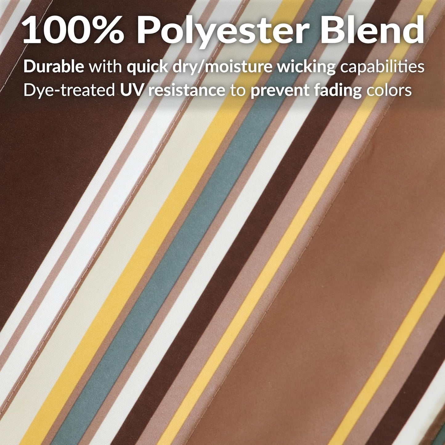 Sunnydaze Quilted Outdoor Hammock with Spreader Bars - Heavy-Duty 450-Pound Capacity Double Hammock for Outside - Sandy Beach