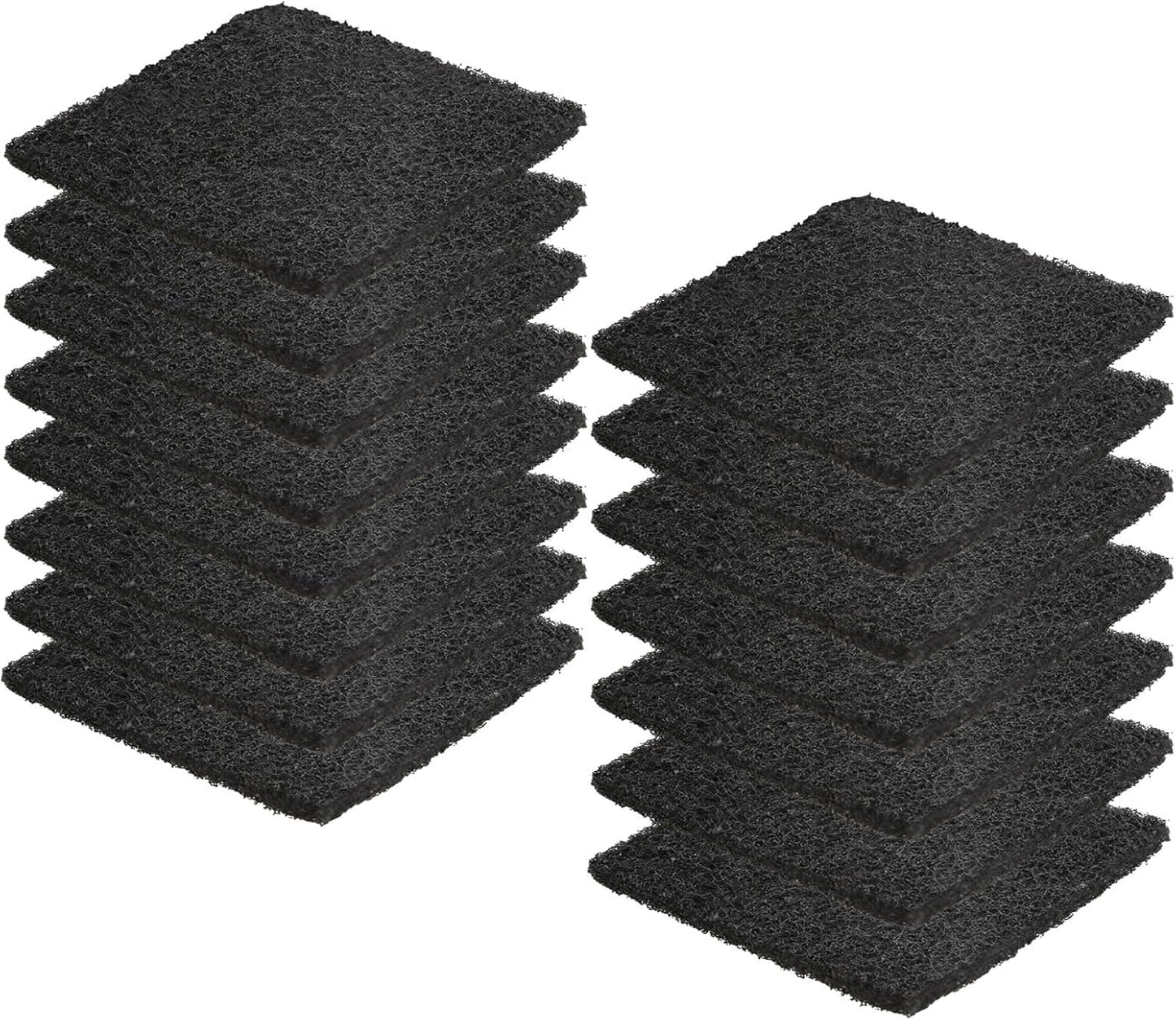 15 Pack Trash Can Odor Filter Refills for Trash Can and Compost Bin, Activated Charcoal Deodorizer Sheets for Indoor Kitchen Compost Bucket Countertop and Recycle Bin, Square 3.9 Inch