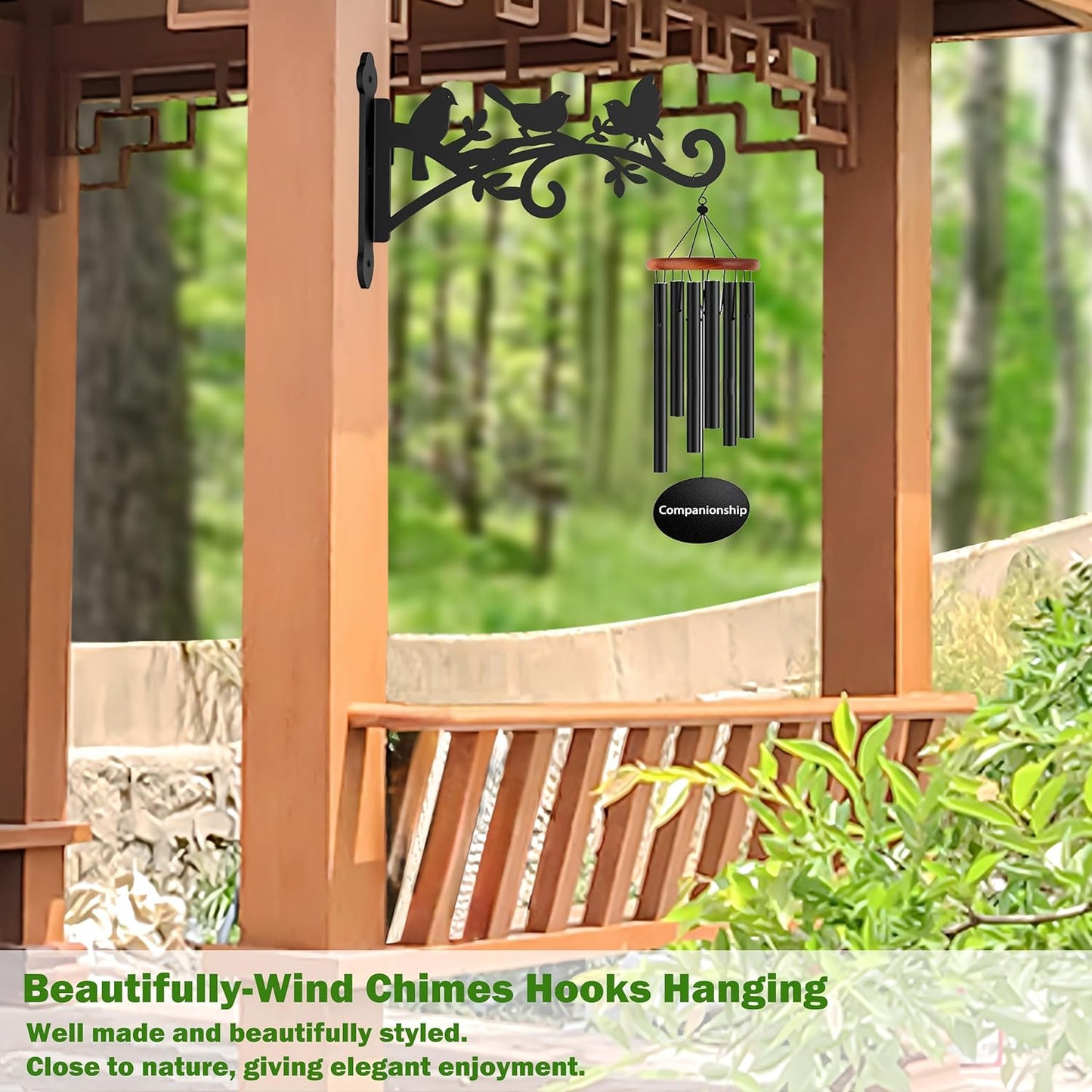 2 Pack Hanging Plant Hanger Outdoor 9-in Hanging Basket Wall Hooks - Heavy Duty Metal Plant Bracket Hook for Flower Baskets,Bird Feeder,Lantern