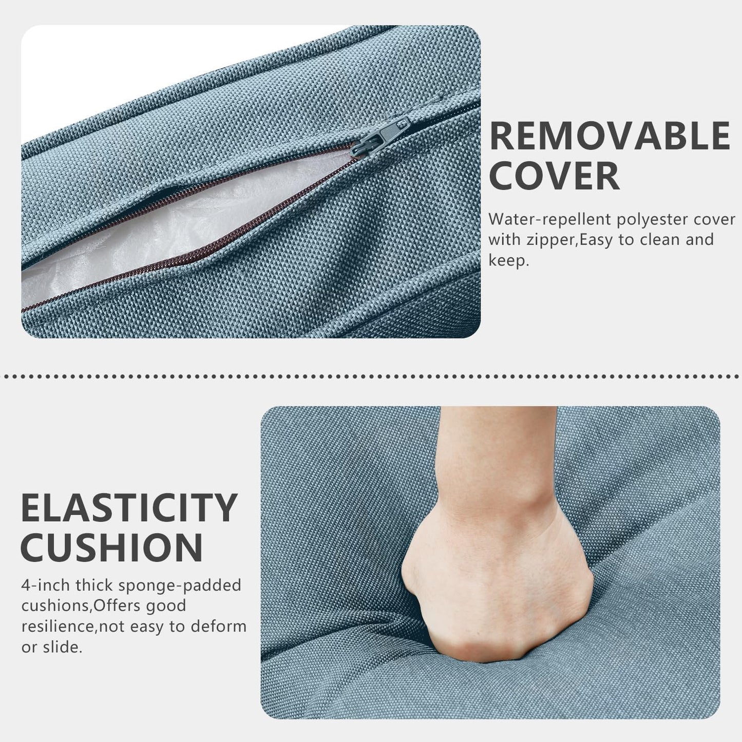 HUMMUH 7 Piece Patio Furniture All Weather Wicker Outdoor Sectional Sofa with Side Table,High Back Patio Chairs,Coffee Table and Ottomans Set for Porch,Garden,Backyard