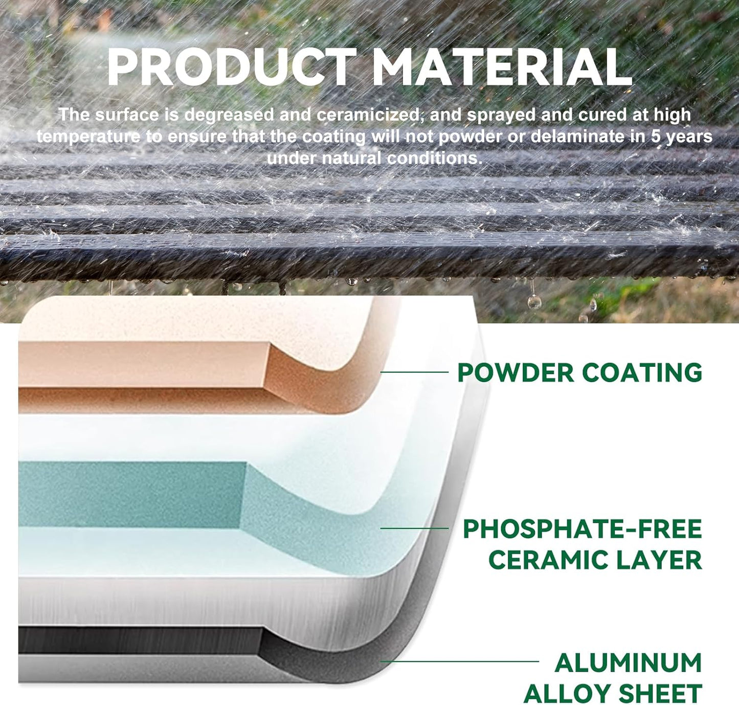 Metal Plant Stand, Rust-proof Aluminum Display Rack, Plants Display Stands Decoration Racks for Living Room Garden Balcony Patio (Black, 41.3Inch Tall)