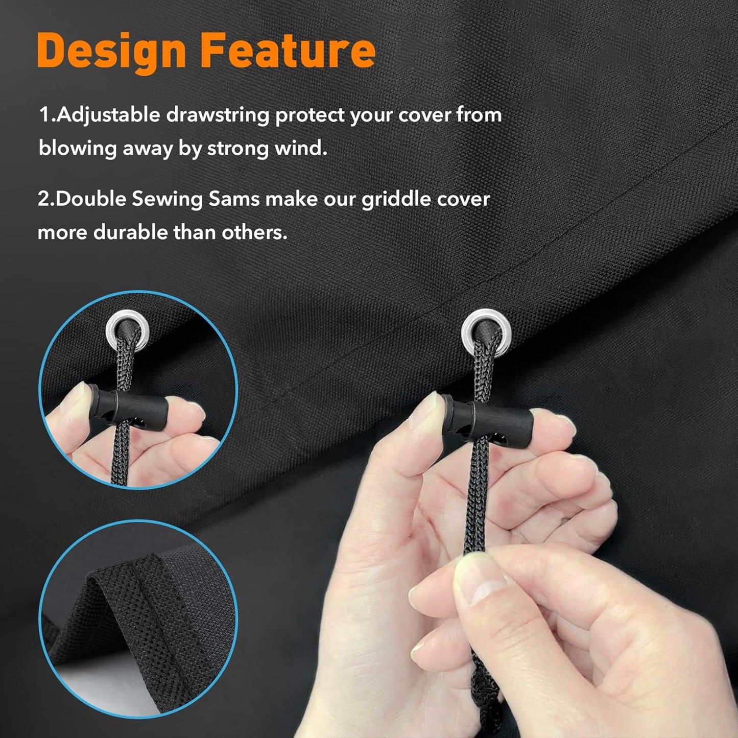 ZBXFCSH Heavy Duty ZGC-02B Full Length Grill Cover Compatible with Z Grill 700 Serial Wood Pellet Grills and Compatible with ZPG-450A ZPG-550B Grills