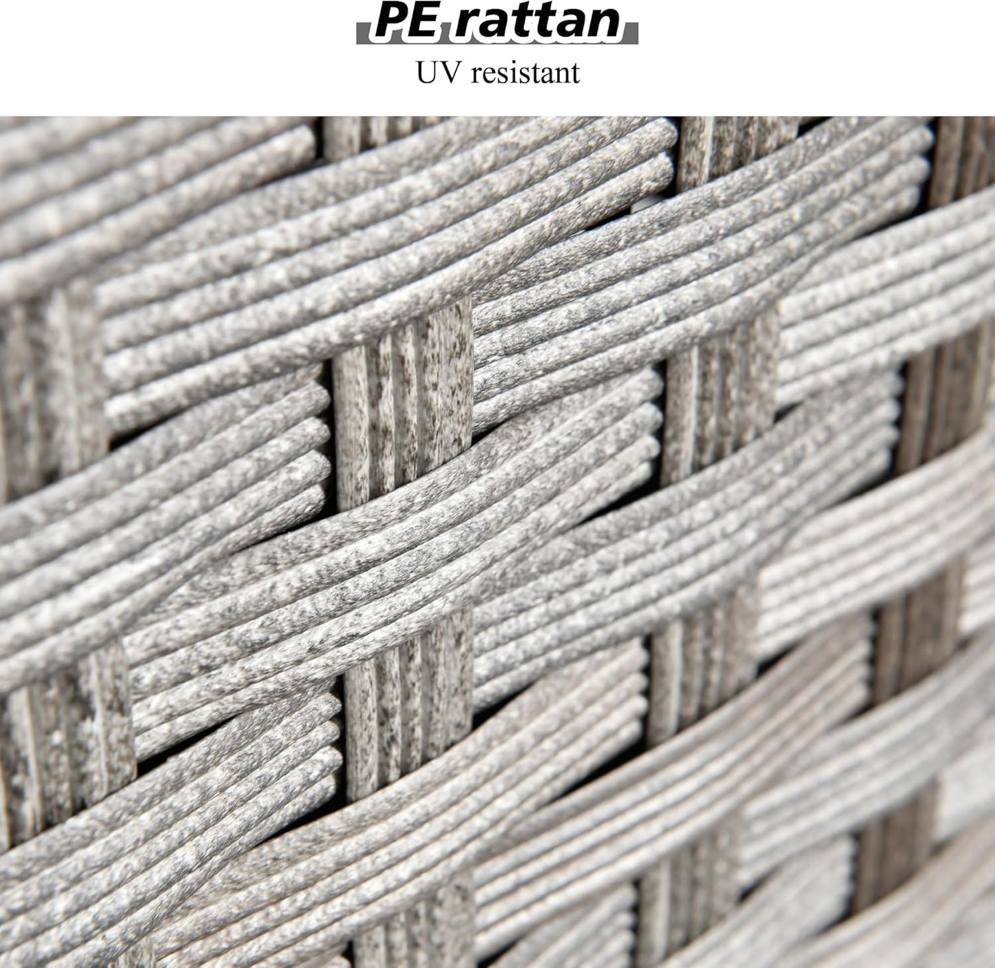 HOOOWOOO 10 Piece Modular Patio Outdoor Sectional Furniture Set with Gas Propane Fire Pit Table,Wicker Conversation Sofa Set with Swivel Chairs,Outside Couch Set(Dark Grey)