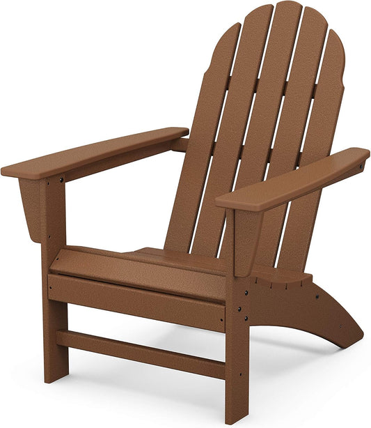 Polywood Vineyard Adirondack Chair, Teak Color