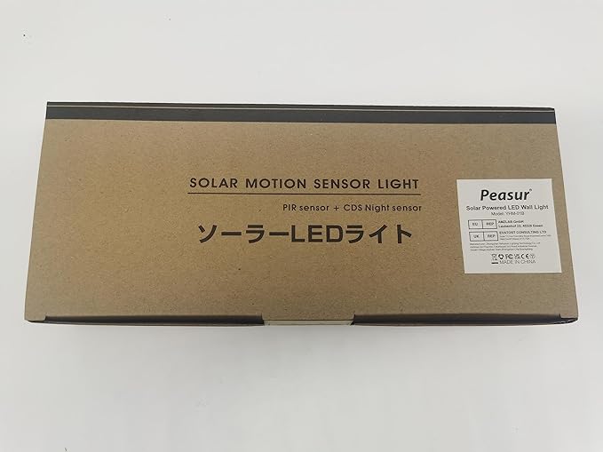 Peasur Solar Lights Outdoor Waterproof, 4 Pack 140LED Motion Sensor Light, 3 Modes Solar Powered Fence Security Lights for Patio Step Deck House Outside(Cool White)