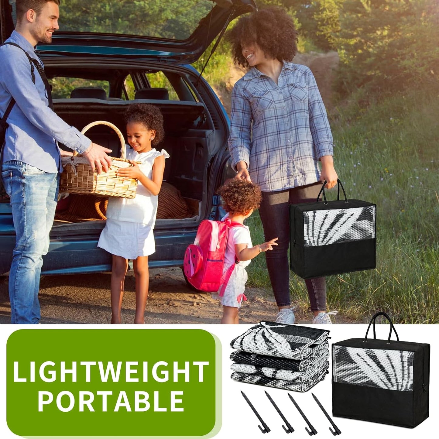 Outdoor Rug 9x12 ft Waterproof, Reversible Outdoor Plastic Straw Rug for Patios Clearance, Outdoor Area Rug Carpet RV Mat for Camping Backyard Deck Porch