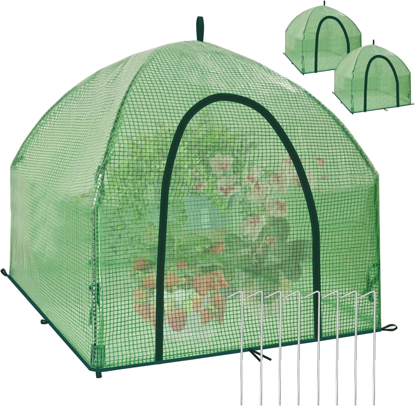 36″*36″*35.5″ Winter Plant Warm Covers - Raised Bed Cover, Garden Row Accelerator, Warm Tent Freeze Protection Humidity Domes for Germination, Seedling Propagation Protecting Plants from Animals 2 PCS