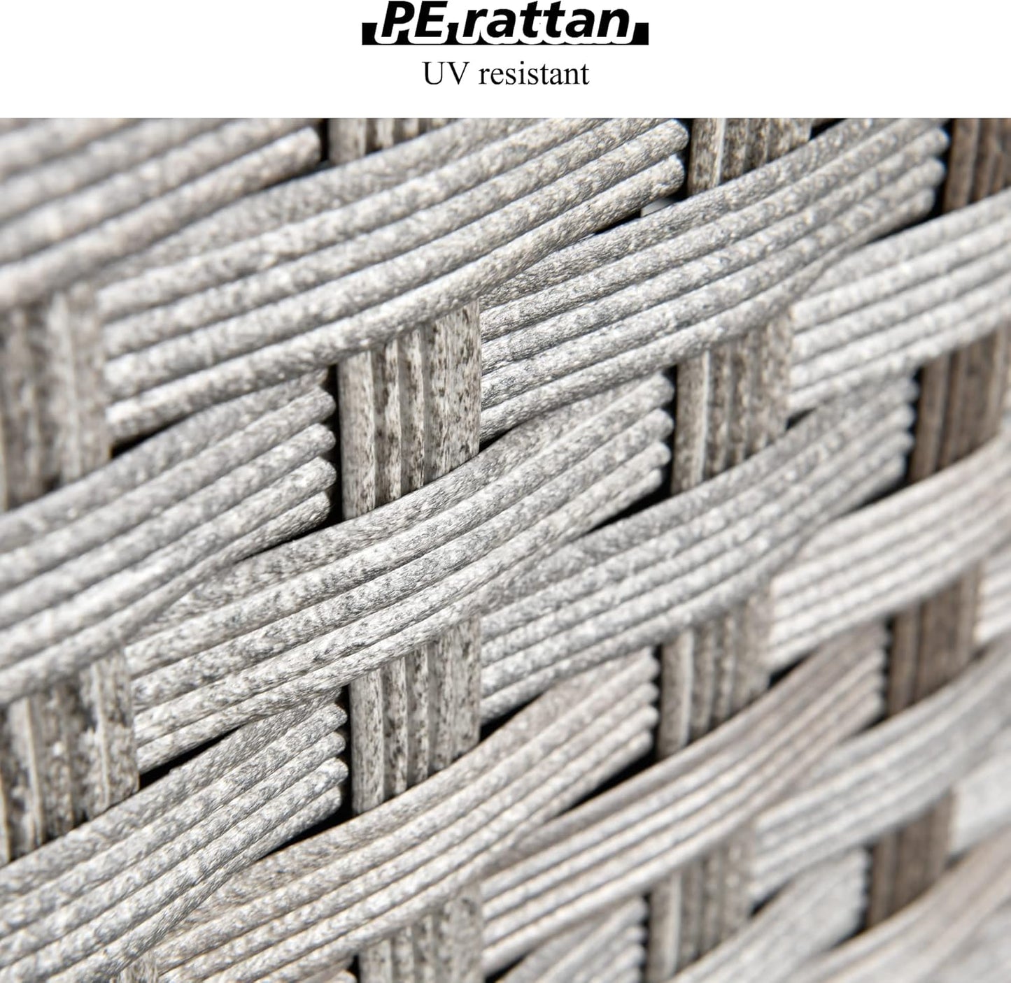 HOOOWOOO 9 Piece Modular Patio Outdoor Sectional Furniture Set with Swivel Rocking Chairs,Wicker Conversation Sofa Set,Outside Couch Set with Wide Arm(Black)