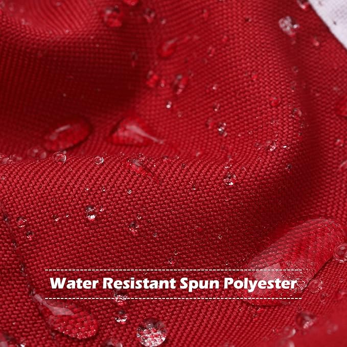 American Flag 8x12 Ft Deluxe Water Resistant Series Made From Heavy Duty Super Tough Spun Polyester/Embroidered Stars/Sewn Stripes/Brass Grommets,US Flags Perfect for Outside